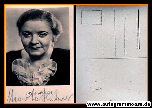 Autogramm Schauspieler | Marta HÜBNER | 1930er (Portrait SW)