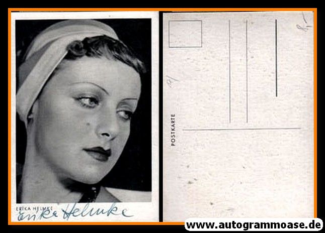 Autogramm Schauspieler | Erika HELMKE | 1930er (Portrait SW) 2