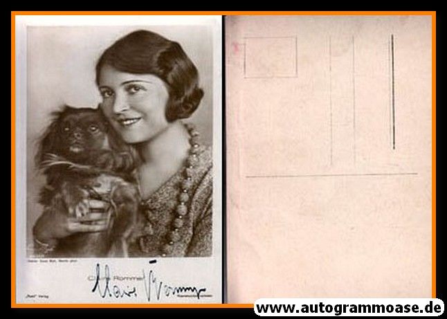 Autogramm Schauspieler | Claire ROMMER | 1930er (Portrait SW) Ross 5451-1