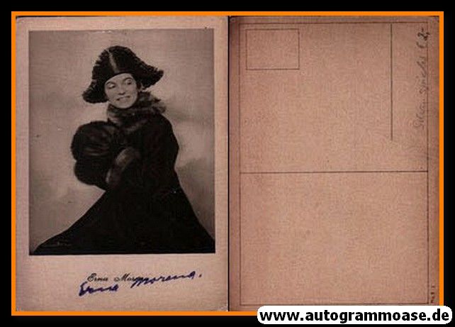 Autogramm Schauspieler | Erna MORENA | 1920er (Portrait SW) Wolff 1