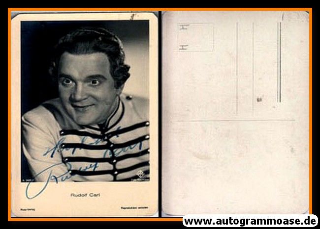 Autogramm Schauspieler | Rudolf CARL | 1930er (Portrait SW) Ross 3408-1