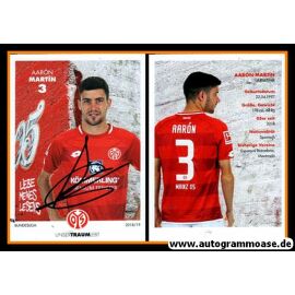Autogramm Fussball | FSV Mainz 05 | 2018 | Aaron MARTIN
