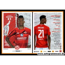 Autogramm Fussball | FSV Mainz 05 | 2018 | Karim ONISIWO