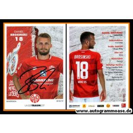 Autogramm Fussball | FSV Mainz 05 | 2018 | Daniel BROSINSKI