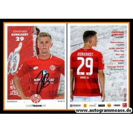 Autogramm Fussball | FSV Mainz 05 | 2018 | Jonathan BURKHARDT