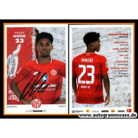 Autogramm Fussball | FSV Mainz 05 | 2018 | Philipp MWENE