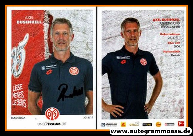 Autogramm Fussball | FSV Mainz 05 | 2018 | Axel BUSENKELL