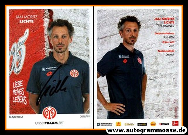 Autogramm Fussball | FSV Mainz 05 | 2018 | Jan-Moritz LICHTE