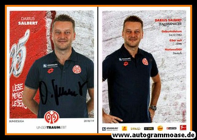 Autogramm Fussball | FSV Mainz 05 | 2018 | Darius SALBERT