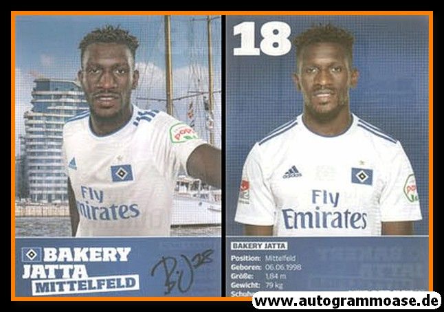 Autogramm Fussball | Hamburger SV | 2018 | Bakery JATTA