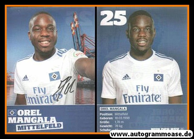 Autogramm Fussball | Hamburger SV | 2018 | Orel MANGALA