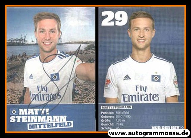 Autogramm Fussball | Hamburger SV | 2018 | Matti STEINMANN