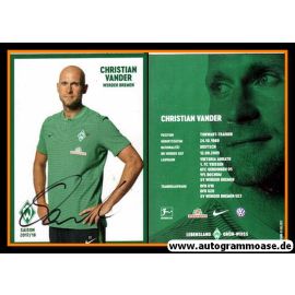 Autogramm Fussball | SV Werder Bremen | 2017 | Christian VANDER