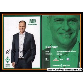 Autogramm Fussball | SV Werder Bremen | 2017 | Klaus FILBRY