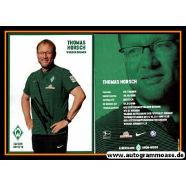 Autogramm Fussball | SV Werder Bremen | 2017 | Thomas HORSCH