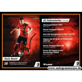 Autogramm Fussball | SC Freiburg | 2017 | Yoric RAVET