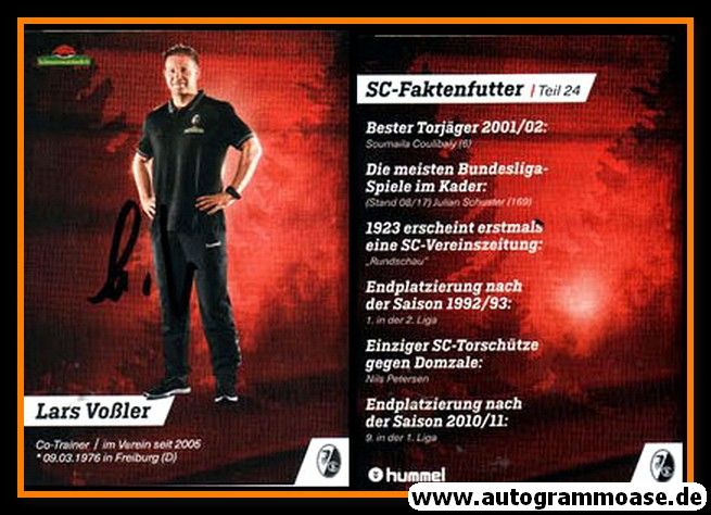 Autogramm Fussball | SC Freiburg | 2017 | Lars VOSSLER
