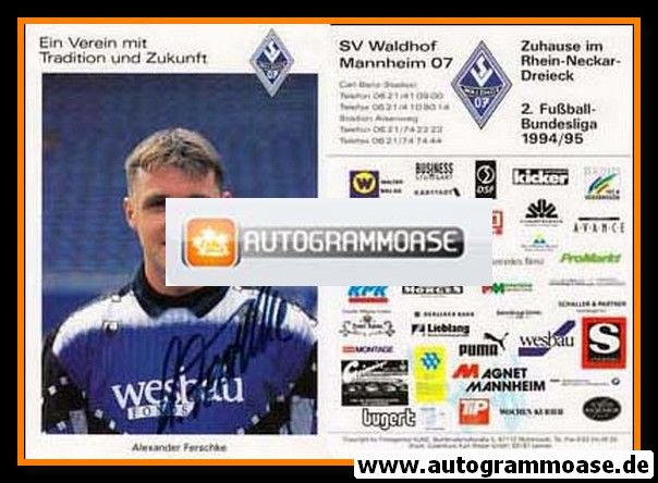 Autogramm Fussball | SV Waldhof Mannheim | 1994 | Alexander FERSCHKE
