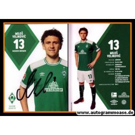 Autogramm Fussball | SV Werder Bremen | 2018 | Milos VELJKOVIC