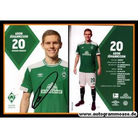 Autogramm Fussball | SV Werder Bremen | 2018 | Aron JOHANNSSON