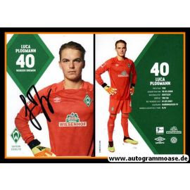 Autogramm Fussball | SV Werder Bremen | 2018 | Luca PLOGMANN