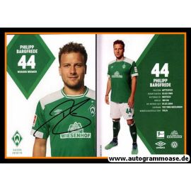 Autogramm Fussball | SV Werder Bremen | 2018 | Philipp BARGFREDE