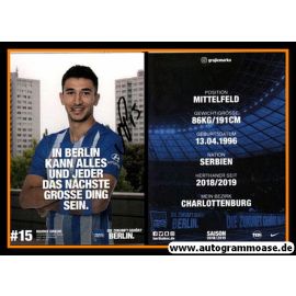 Autogramm Fussball | Hertha BSC Berlin | 2018 | Marko GRUJIC