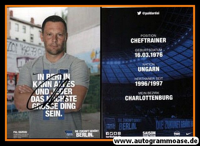 Autogramm Fussball | Hertha BSC Berlin | 2018 | Pal DARDAI