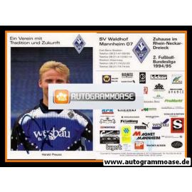 Autogramm Fussball | SV Waldhof Mannheim | 1994 | Harald PREUSS