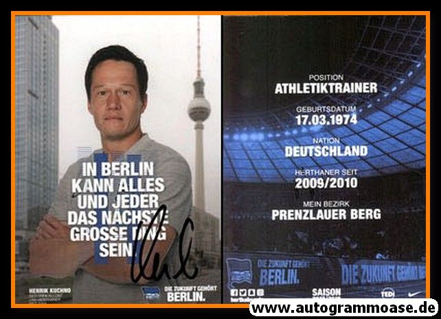 Autogramm Fussball | Hertha BSC Berlin | 2018 | Henrik KUCHNO