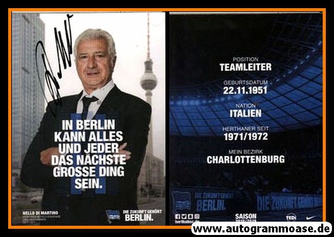 Autogramm Fussball | Hertha BSC Berlin | 2018 | Nello DI MARTINO