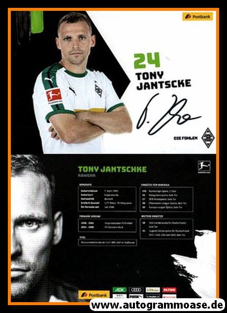 Autogramm Fussball | Borussia Mönchengladbach | 2018 | Tony JANTSCHKE