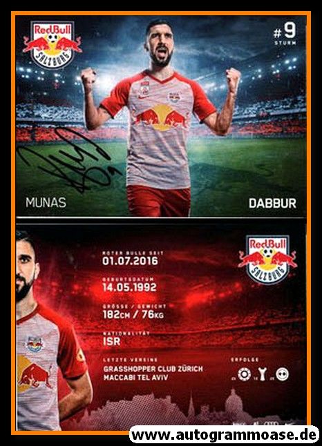 Autogramm Fussball | FC Red Bull Salzburg | 2018 | Munas DABBUR