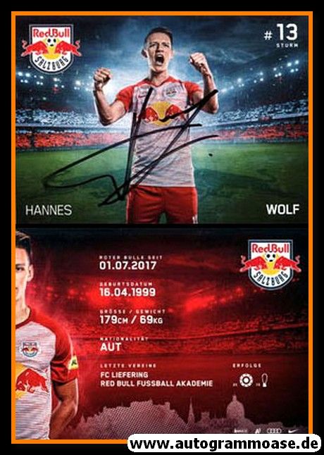 Autogramm Fussball | FC Red Bull Salzburg | 2018 | Hannes WOLF