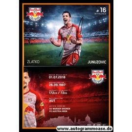Autogramm Fussball | FC Red Bull Salzburg | 2018 | Zlatko JUNUZOVIC