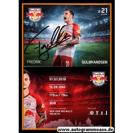 Autogramm Fussball | FC Red Bull Salzburg | 2018 | Fredrik GULBRANDSEN