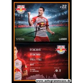Autogramm Fussball | FC Red Bull Salzburg | 2018 | Stefan LAINER