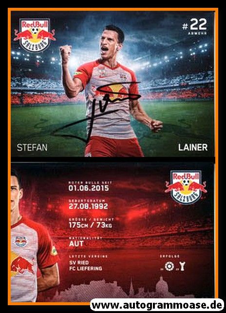 Autogramm Fussball | FC Red Bull Salzburg | 2018 | Stefan LAINER
