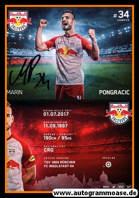 Autogramm Fussball | FC Red Bull Salzburg | 2018 | Marin PONGRACIC
