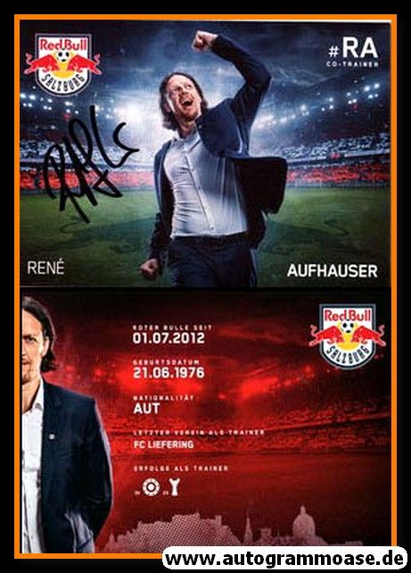 Autogramm Fussball | FC Red Bull Salzburg | 2018 | Rene AUFHAUSER