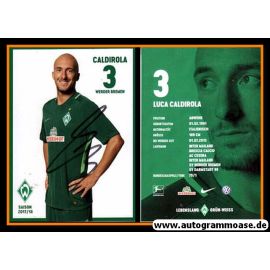Autogramm Fussball | SV Werder Bremen | 2017 | Luca CALDIROLA