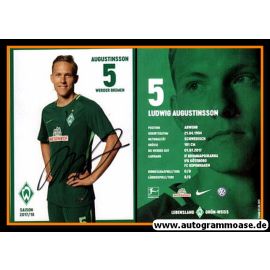 Autogramm Fussball | SV Werder Bremen | 2017 | Ludwig AUGUSTINSSON