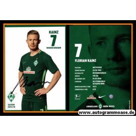 Autogramm Fussball | SV Werder Bremen | 2017 | Florian KAINZ