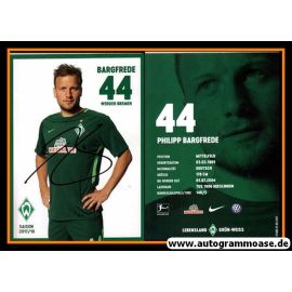 Autogramm Fussball | SV Werder Bremen | 2017 | Philipp BARGFREDE
