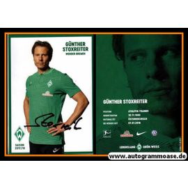 Autogramm Fussball | SV Werder Bremen | 2017 | Günther STOXREITER