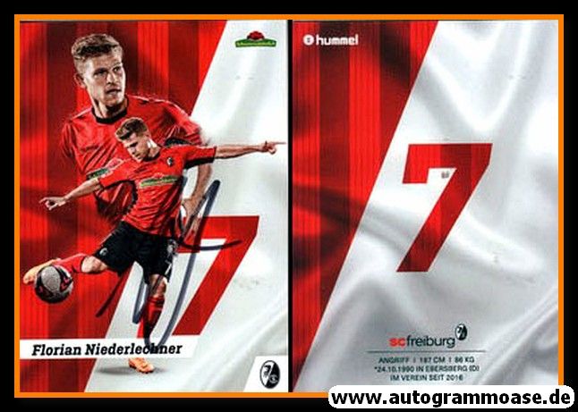 Autogramm Fussball | SC Freiburg | 2018 | Florian NIEDERLECHNER