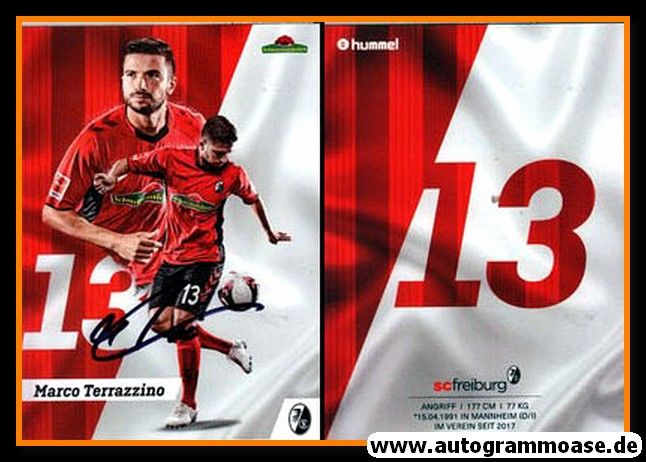 Autogramm Fussball | SC Freiburg | 2018 | Marco TERRAZZINO