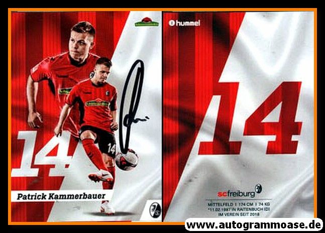 Autogramm Fussball | SC Freiburg | 2018 | Patrick KAMMERBAUER