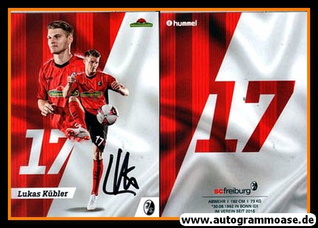Autogramm Fussball | SC Freiburg | 2018 | Lukas KÜBLER