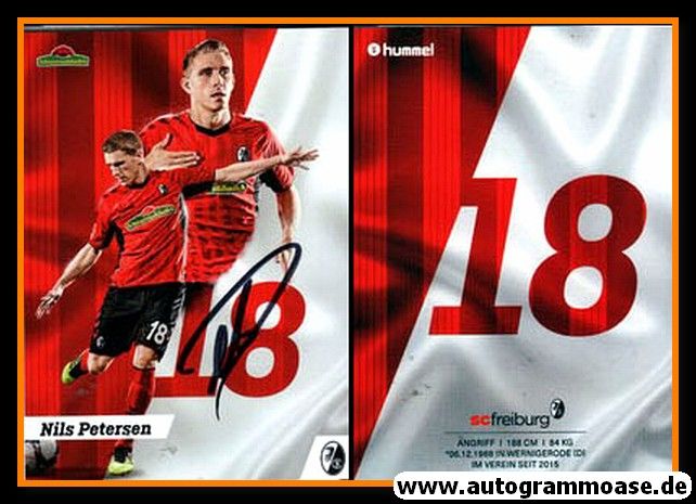 Autogramm Fussball | SC Freiburg | 2018 | Nils PETERSEN